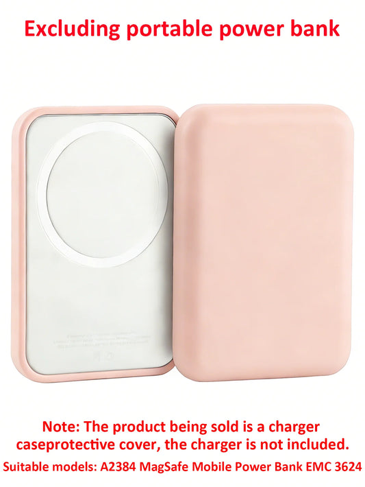 1 Pink TPU Charging Case Protector, Compatible with Apple'S Original Magsafe Wireless Power Bank